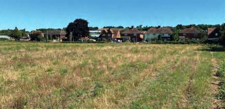 The site for the planned estate is on the western edge of Yalding. Photo: Hallam Land Management and Broadway Malyan