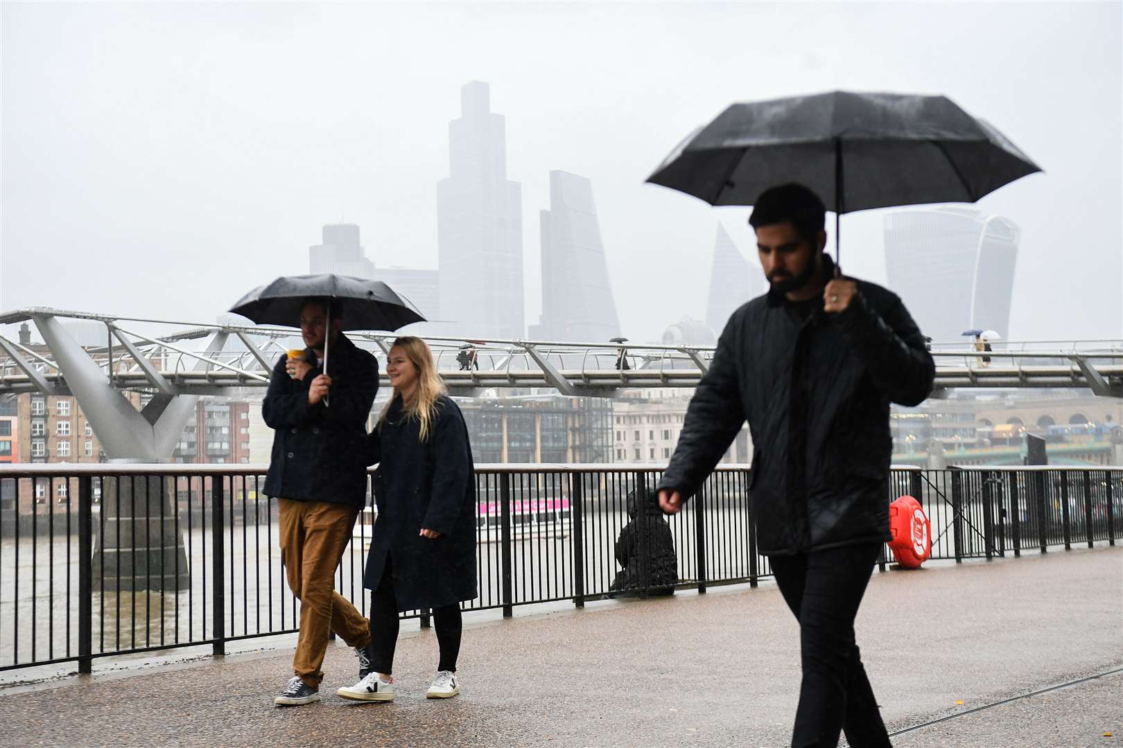 Forecasters have predicted Londoners to experience the wettest month for more than 150 years (Kirsty O’Connor/PA)