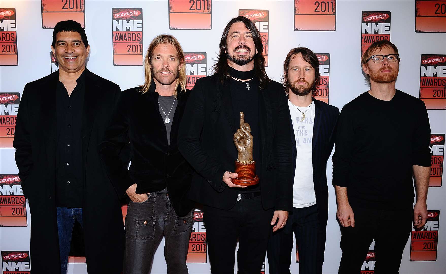 Hawkins had played in the Foos with former Nirvana drummer Dave Grohl on vocals for more than two decades, alongside Nate Mendel, Pat Smear, Chris Shiflett and Rami Jaffee (Ian West/PA)