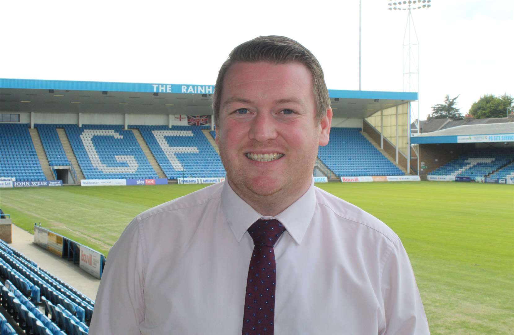 Gillingham's newly appointed director of operations Joe Comper