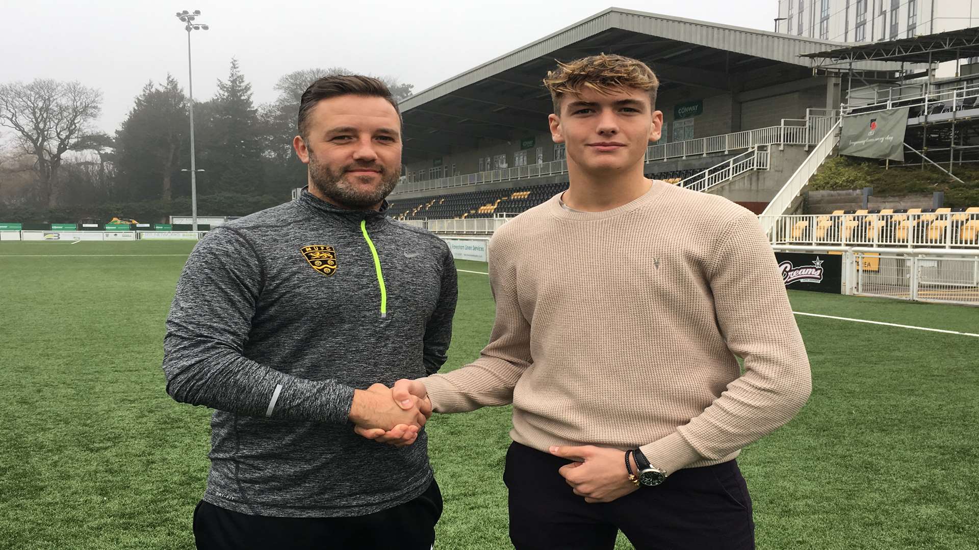 Jay Saunders welcomes Harry Phipps to the Gallagher