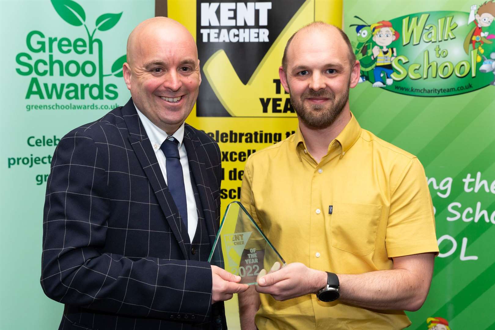 Overall Management Team Member of the Year, Paul Dadson of Rivermead Inclusive Trust. Presented by Sam Coughlan of Streetspace Group. Picture: Countrywide Photographic