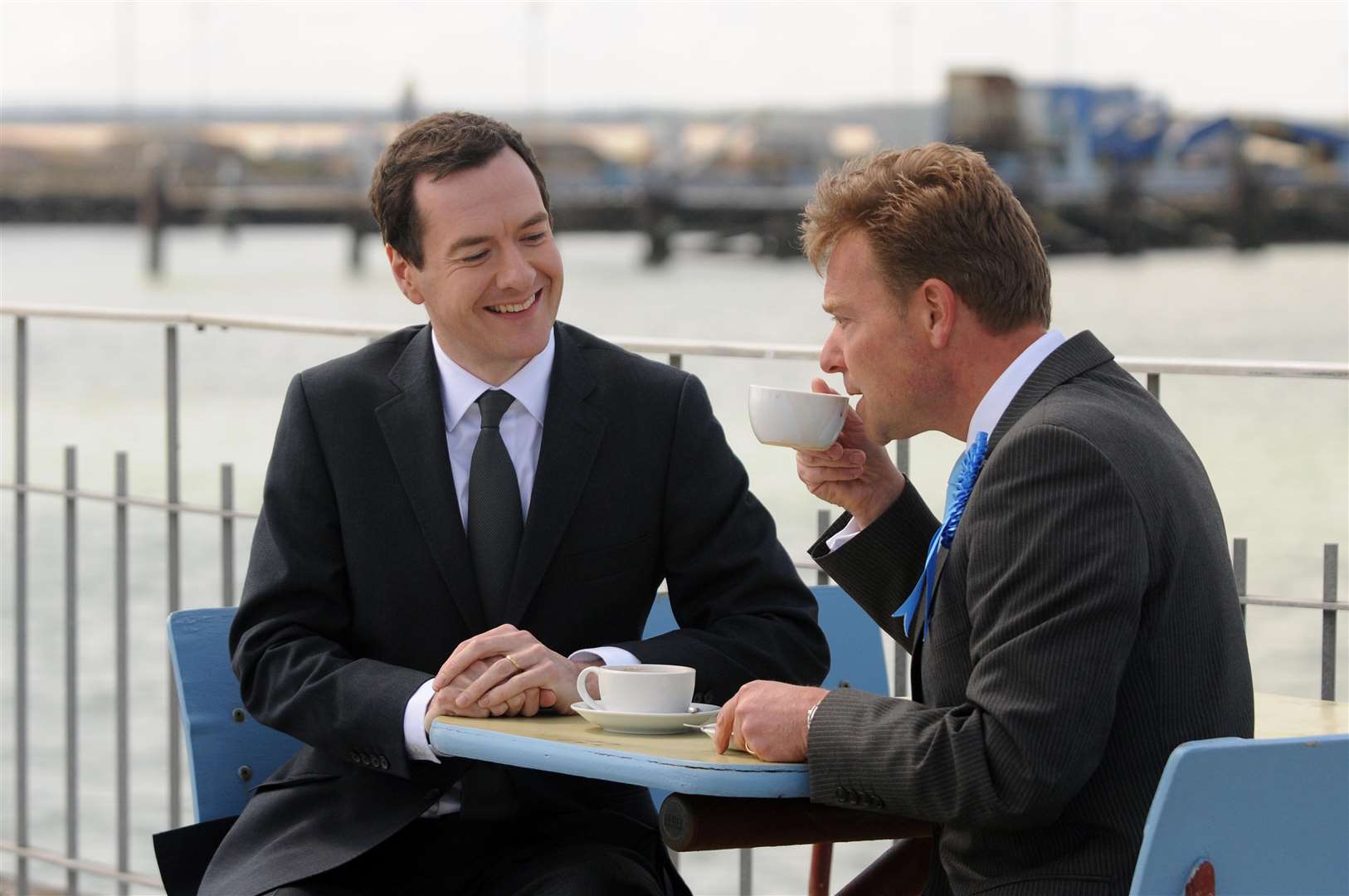 Former Chancellor George Osborne campaigning with Craig Mackinlay in Ramsgate ahead of the 2015 General Election. Picture: Wayne McCabe