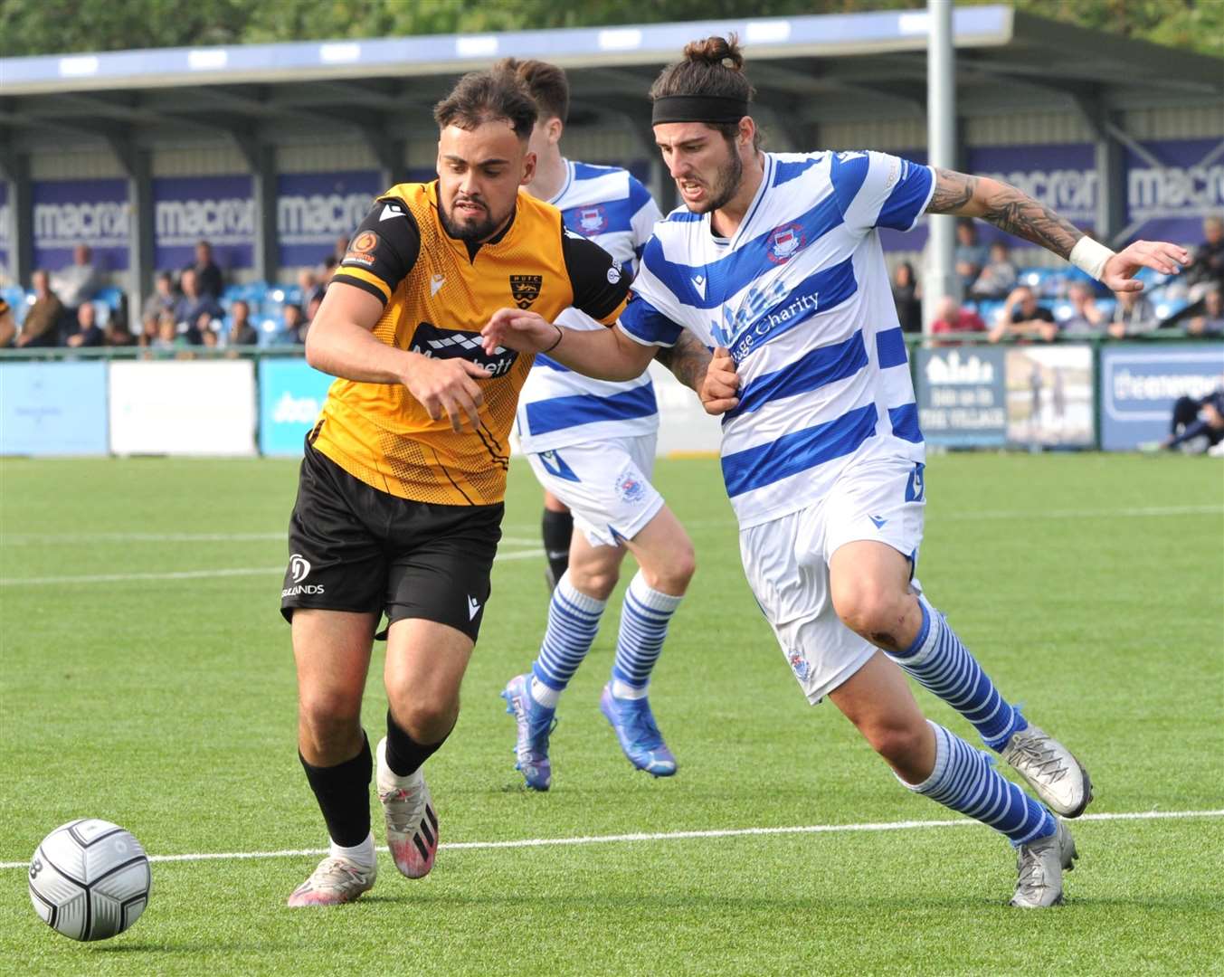 Michael Phillips in action for Maidstone at Oxford City this season Picture: Steve Terrell