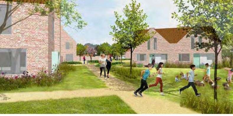 Developer New Homes & Land wants to build 63 homes on the northwestern edge of Eastchurch. Picture: Carter Jonas/Swale council planning papers