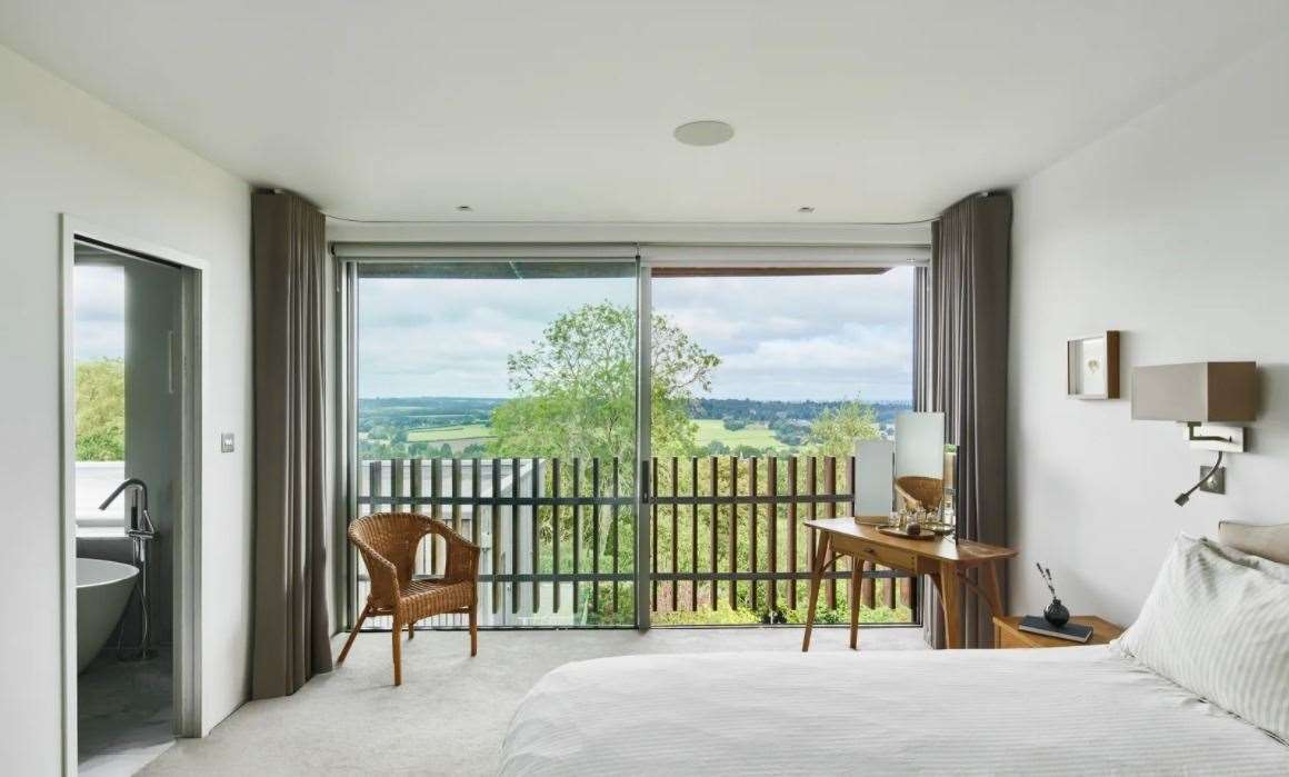 One of the bedrooms - which are all en suite Picture: The Modern House