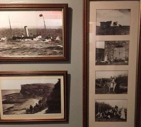 Just outside the toilet there was a selection of black and white photos showing the history of the area