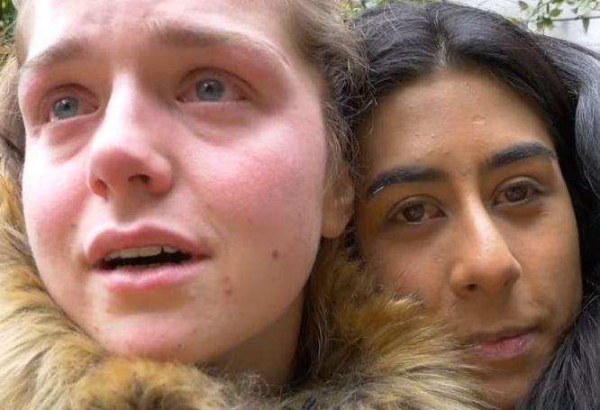 Emily Hayward and Aisha Hasan as she tearfully revealed the results of her latest scan on her YouTube vlog