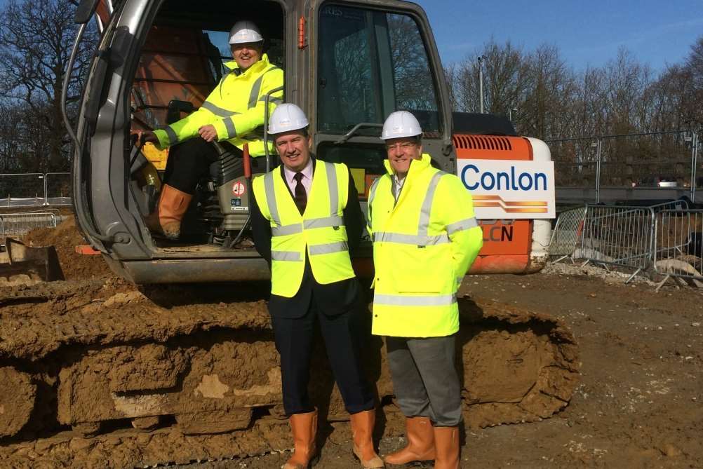 First soil turned at new hospital site