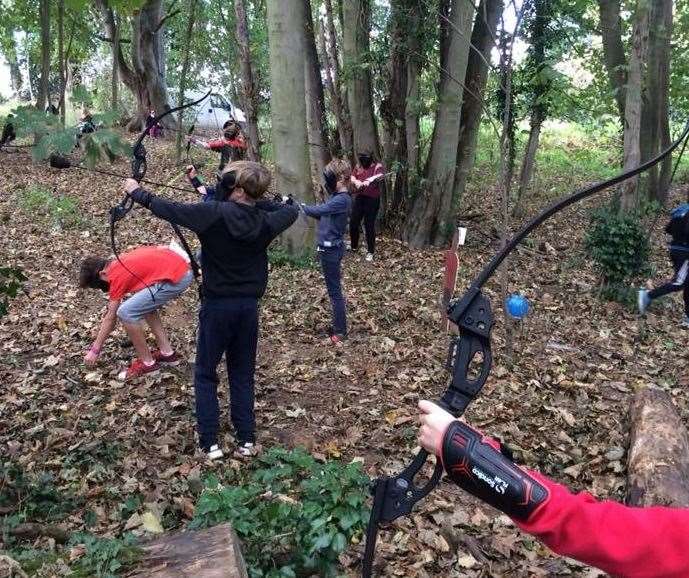 Archery tag Oare Gunpowder works in Faversham