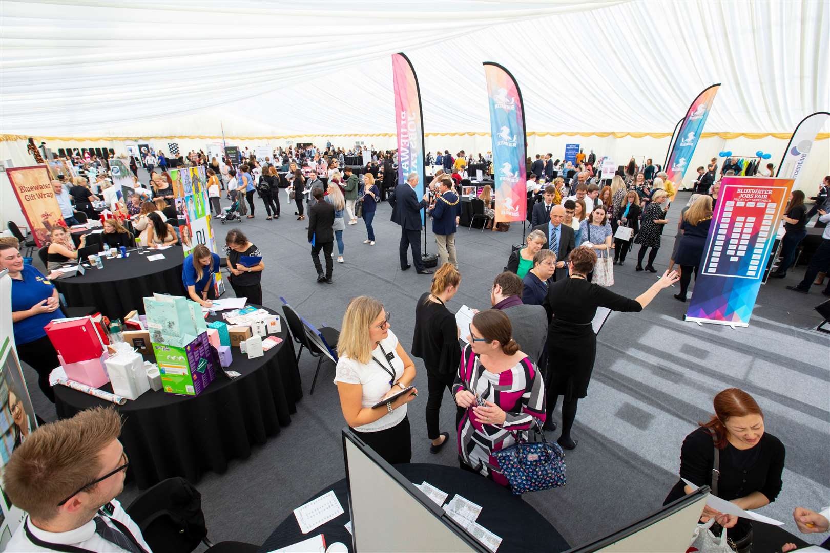 The jobs fair regularly attracts big crowds