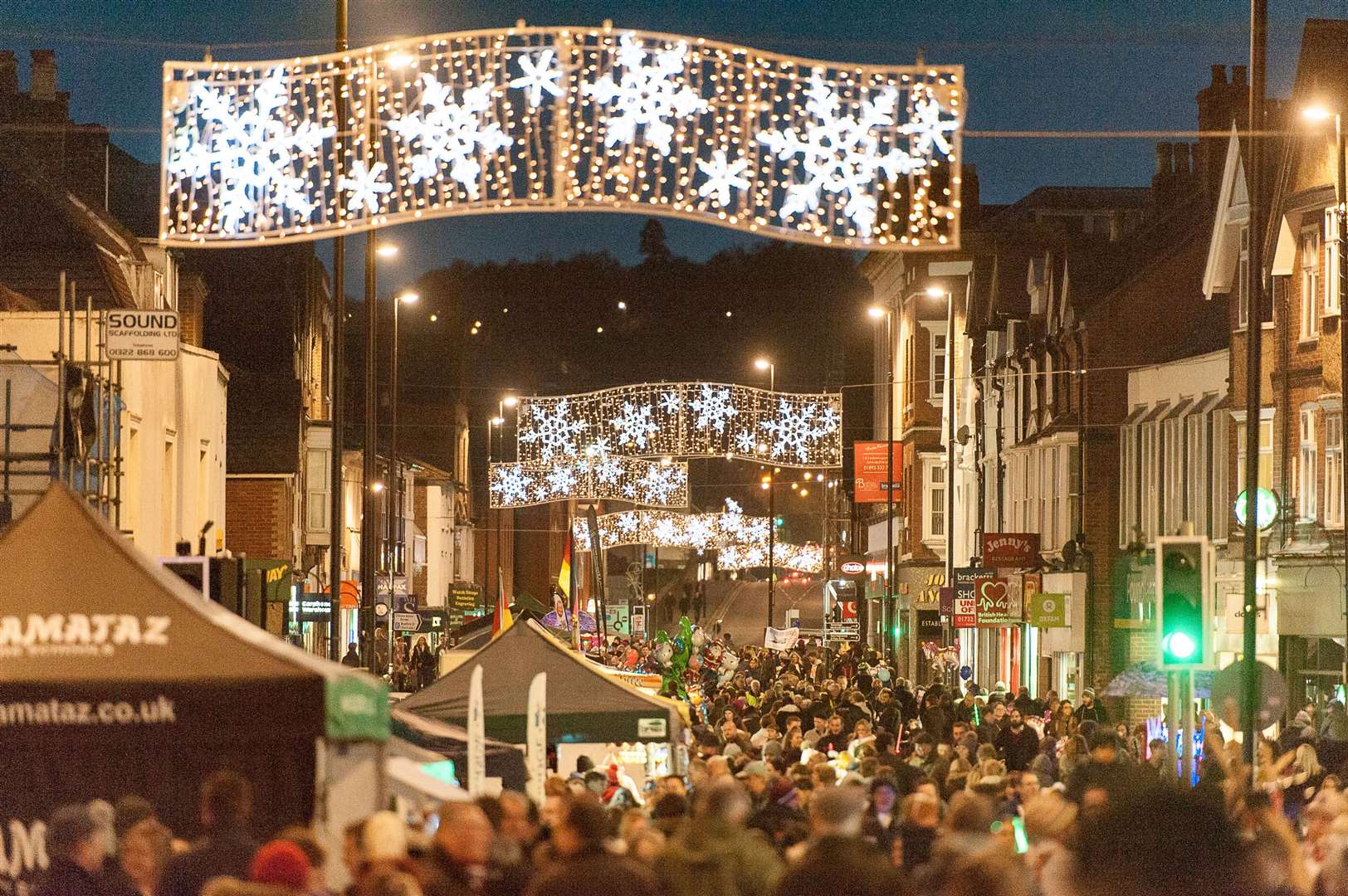 A past Tonbridge Christmas lights switch on Picture: Tonbridge and Malling council