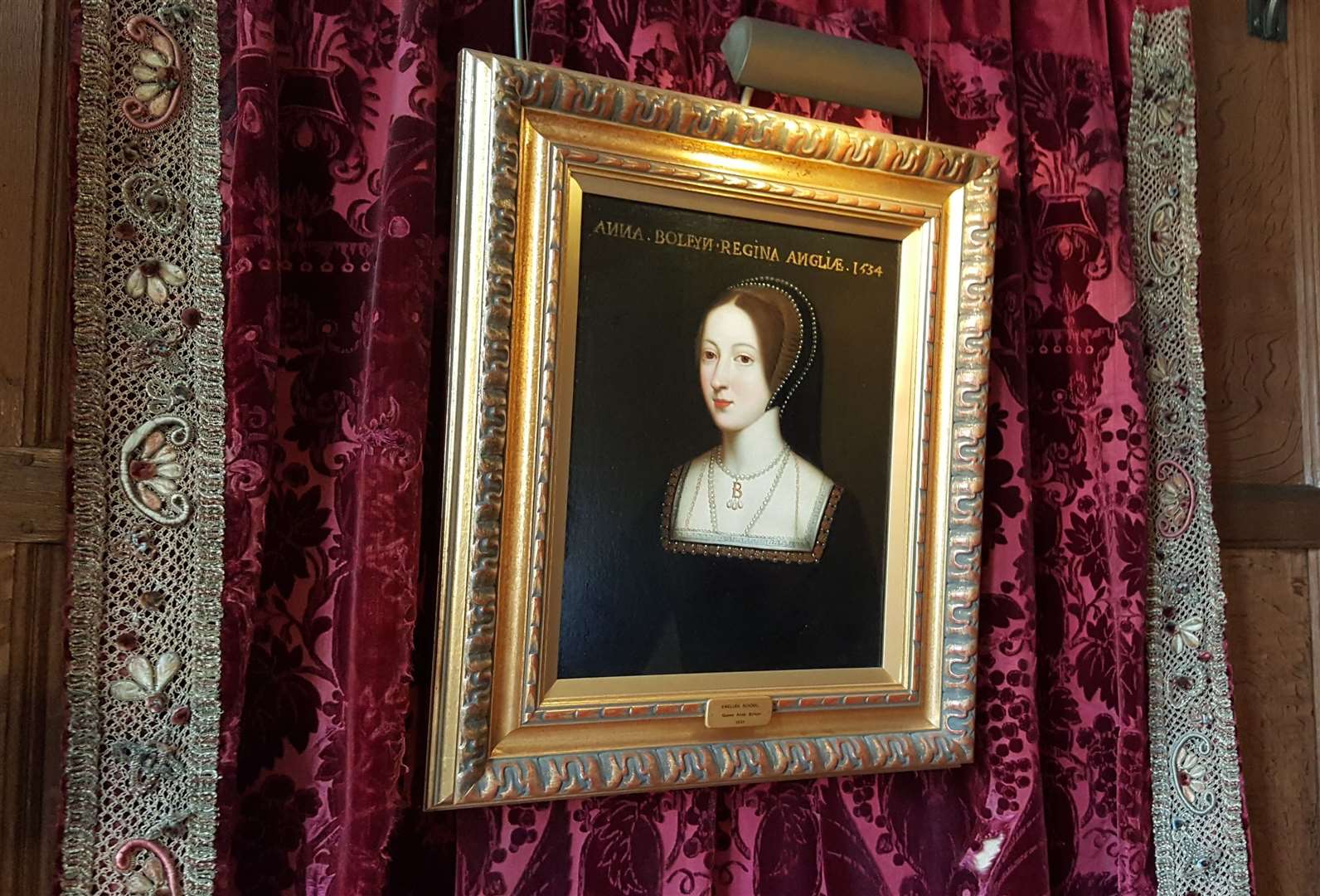 A portrait of Anne Boleyn at Hever Castle