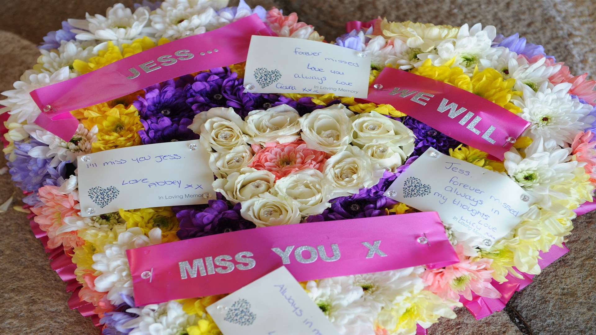 Flowers left for Jessica