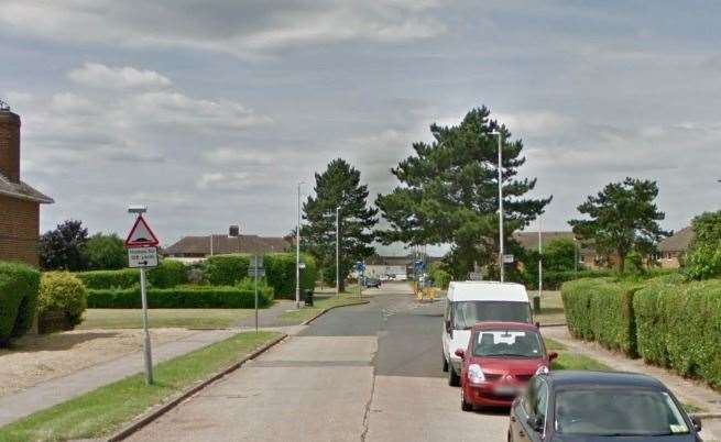 The woman was assaulted in Ridham Avenue, Kemsley, near Sittingbourne. Picture: Google