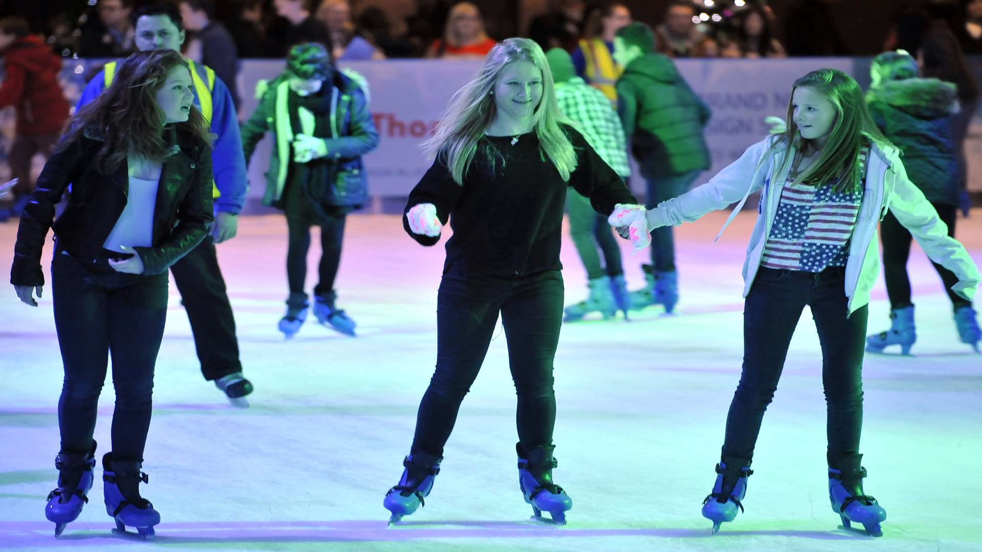 There's also ice skating to be enjoyed at Bluewater