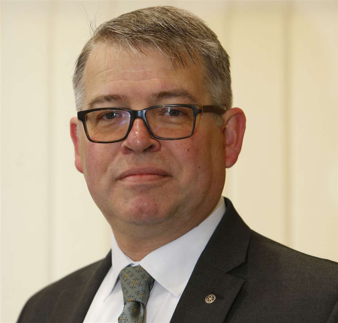 Martin Cox was re-elected as council leader