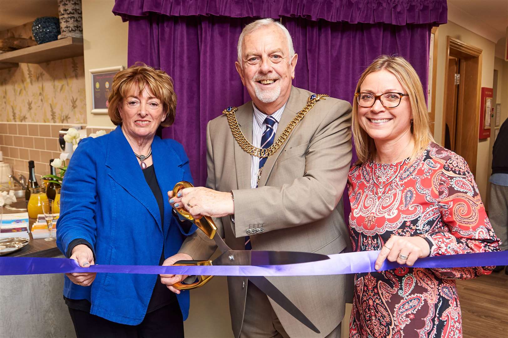 Regional director Angi Knight (right) at the opening of Harrier Lodge with then mayor Cllr Colin Spooner and landowner Mary Neam. Picture: Simon Jacobs