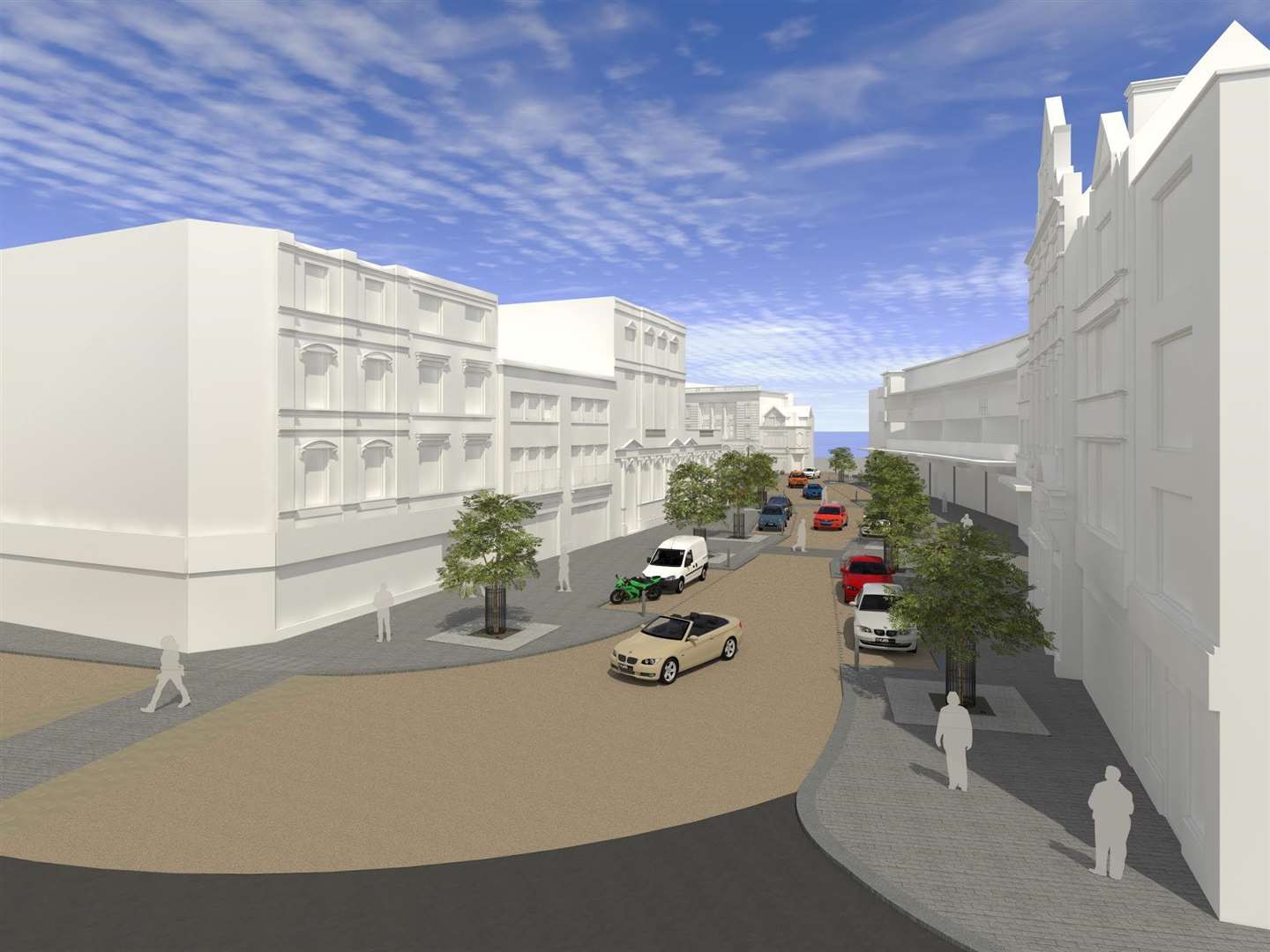 Artist's impression of King Street looking towards Market Square. Picture courtesy of Hartwell Architects