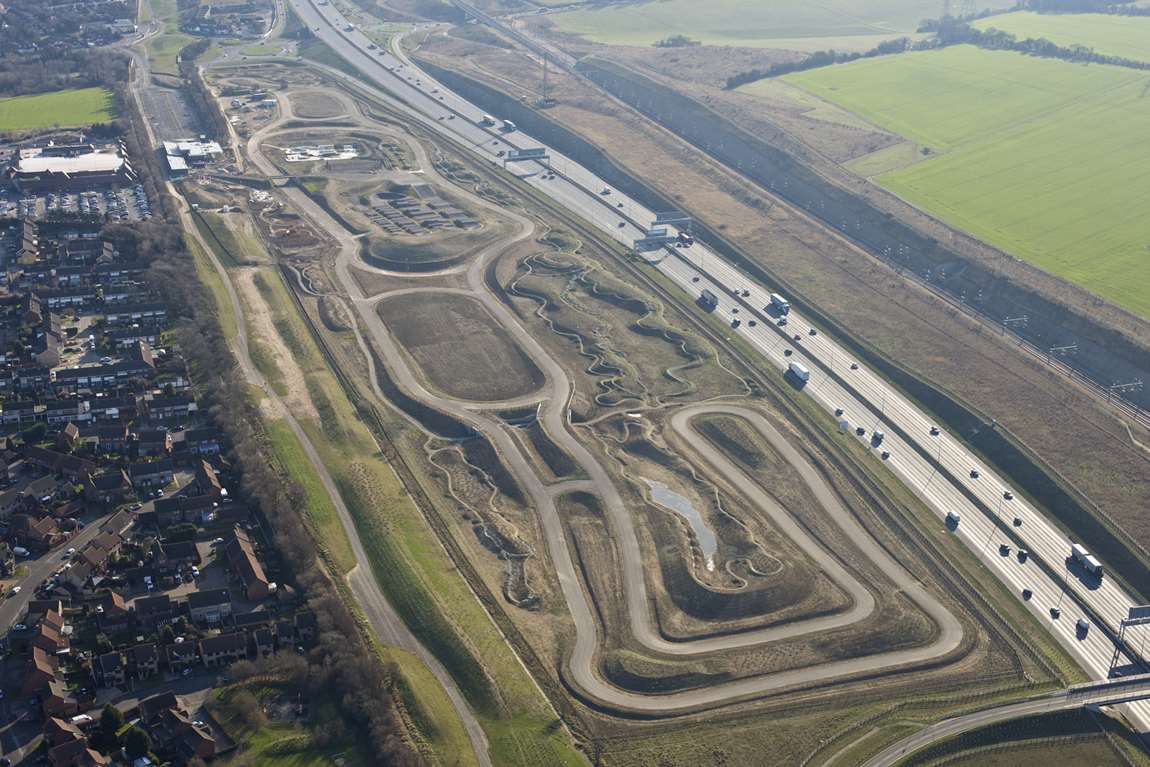 The awards celebrate construction achievements across Kent - and the Cyclopark in Gravesend is shortlisted