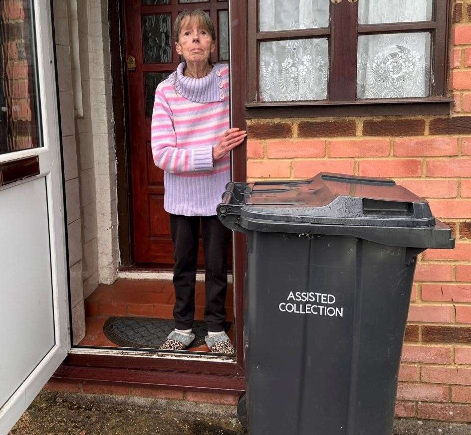 Joy Collins has not had her rubbish taken for six weeks