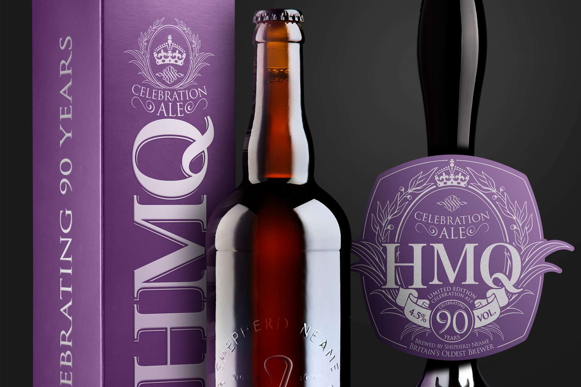 HMQ specially brewed for the Queen's 90th birthday