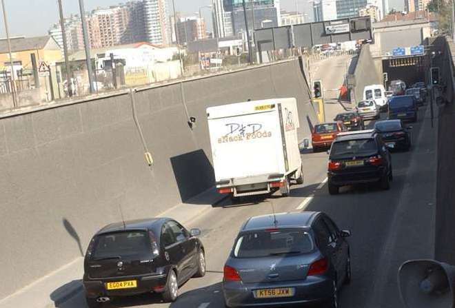 The Blackwall Tunnel will be partially closed over three weekends. Picture: Jim Rantell