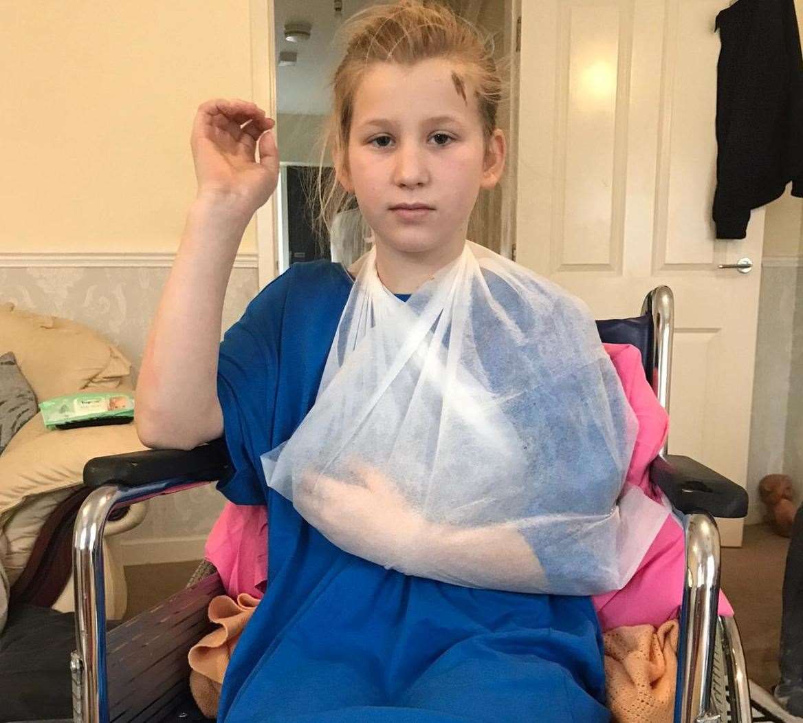 Emma-Jane was hit by a car on Sunday