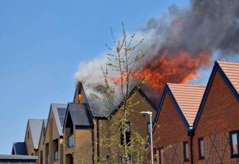 Fault with solar panels caused fire that ripped through flats at Rosewood estate at Langley