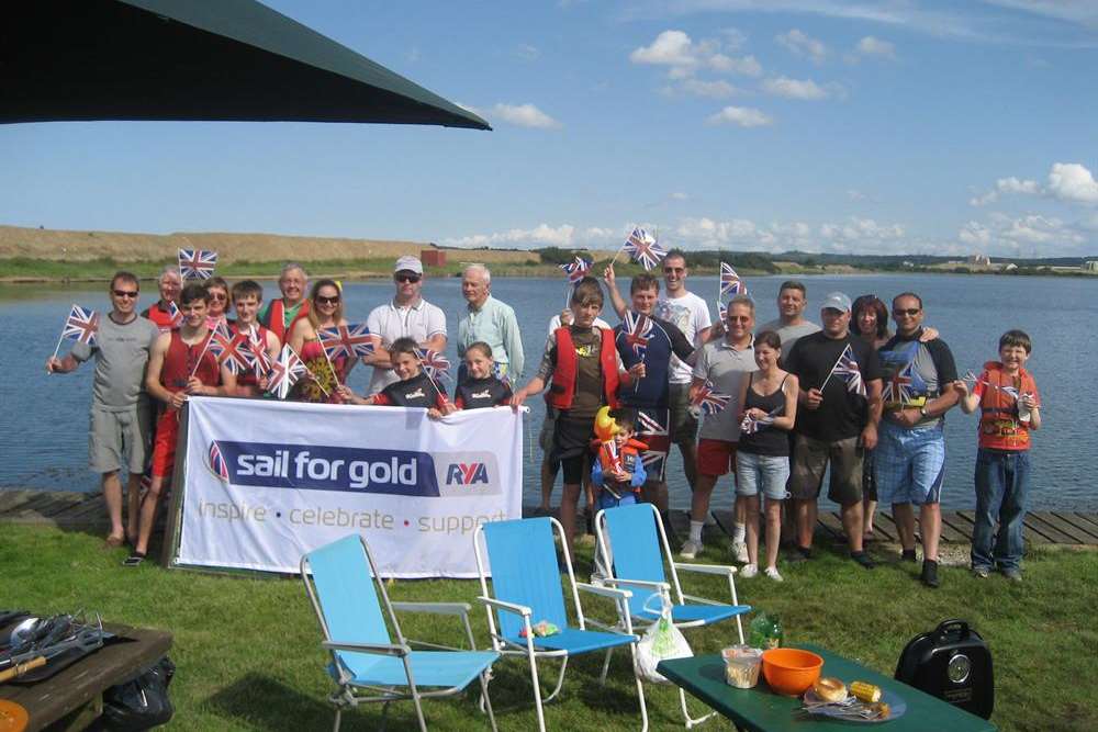 Families enjoyed an Olympic-themed event at Blue Circle Sailing Club in Cliffe