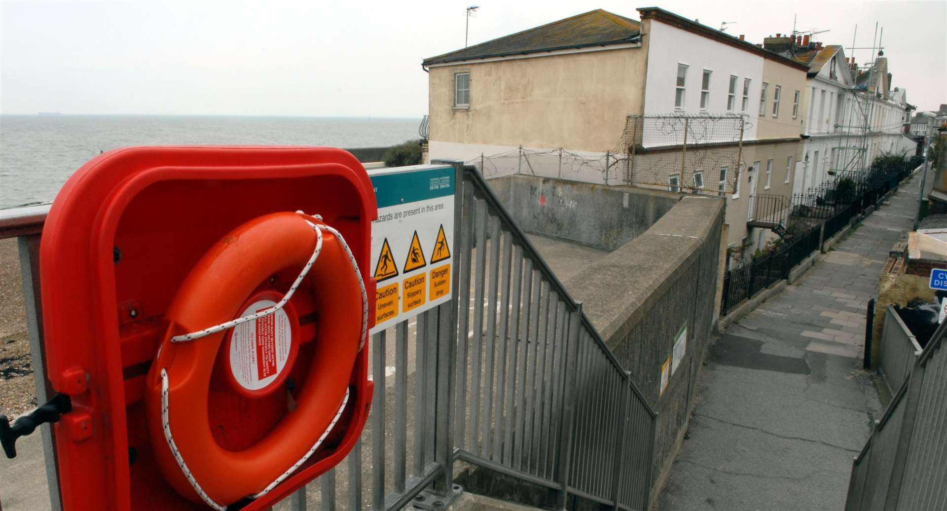 Neptune Terrace, Sheerness, from the sea wall