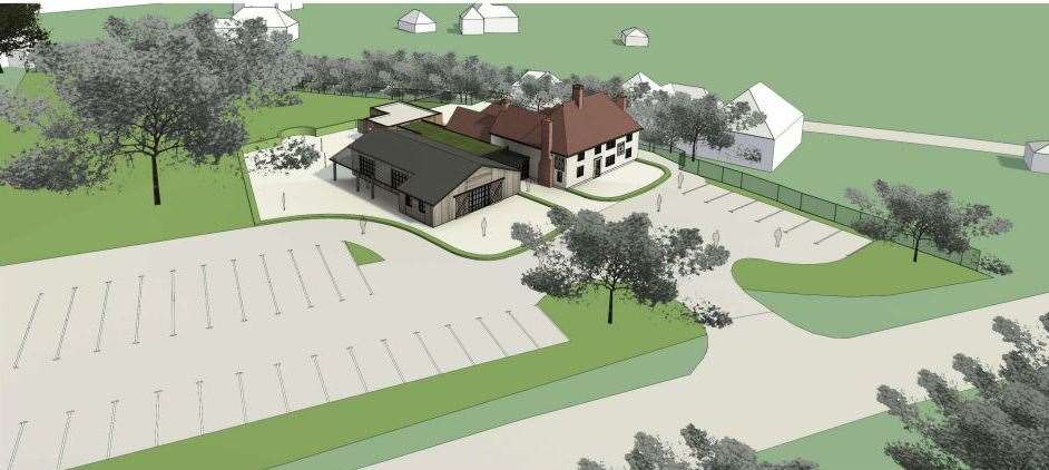 How the pub will look with its dining extension
