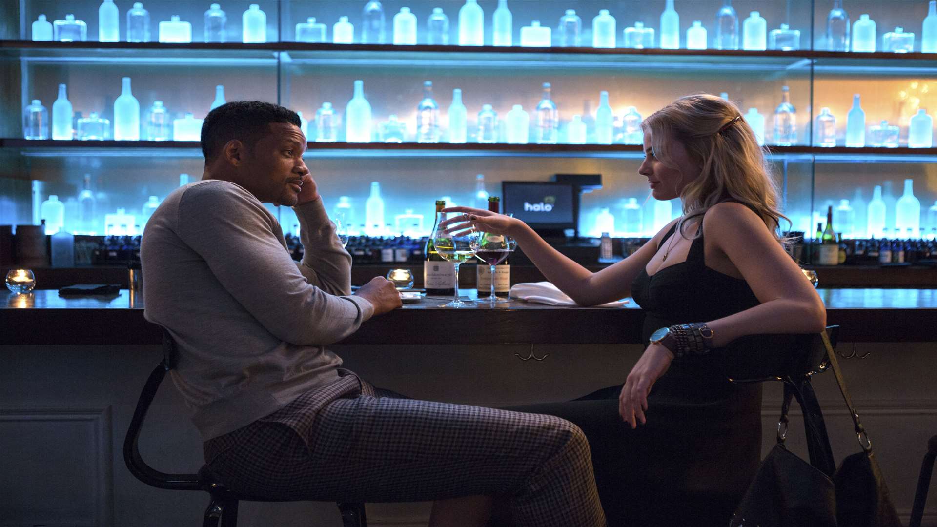 Will Smith as Nicky Spurgeon and Margot Robbie as Jess Barrett, in Focus. Picture: PA Photo/Warner Bros/Frank Masi