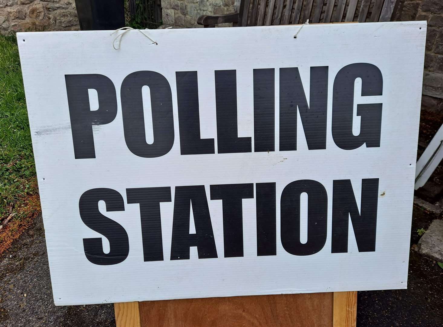 Polling stations were set up to be Covid secure