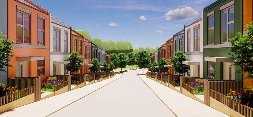 Plans are now under way to build 77 new houses and 62 new apartments on the brownfield plot. Picture: Eutopia Homes