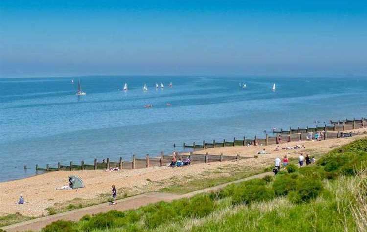 Tankerton beach is one of six in Kent to be awarded the Blue Flag