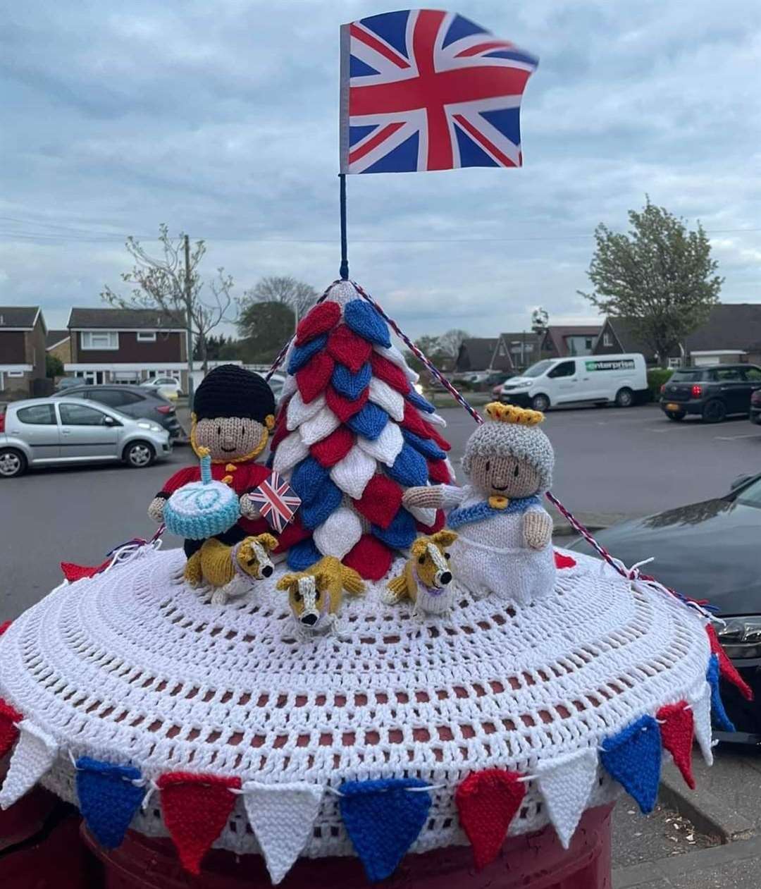 WI Yarn Bombers are back with Jubliee-inspired toppers. Picture: Christine Hogg