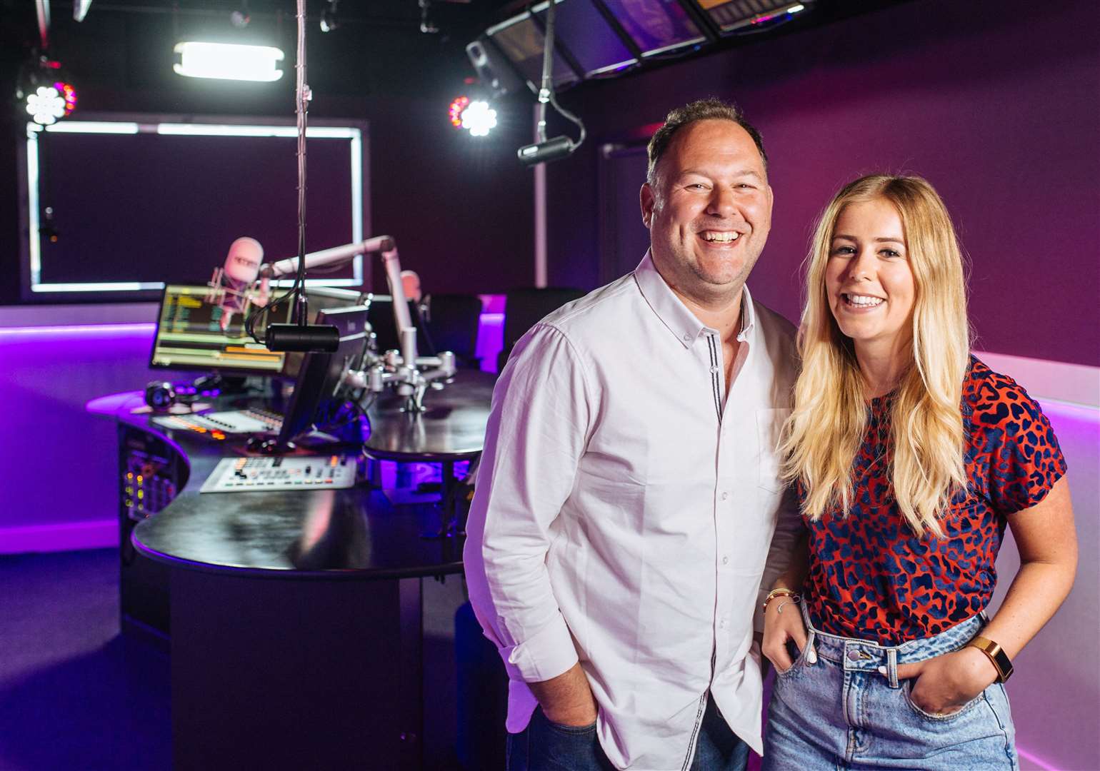 Garry and Laura from kmfm Breakfast