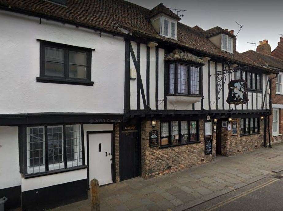 The police were called to St Dunstans Street in Canterbury after reports Victoria Olson was being drunk and disorderly in the area of the Unicorn Inn