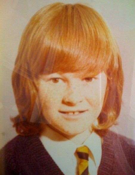 Paddy Riordan as a pupil at Staplehurst school