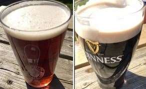 I’ve been a firm fan of a pint of Goachers for a little while – this was the Dark variety. I didn’t manage to get a photo of the apprentice’s pint of Guinness before he’d taken a good slug, though it still had a decent head