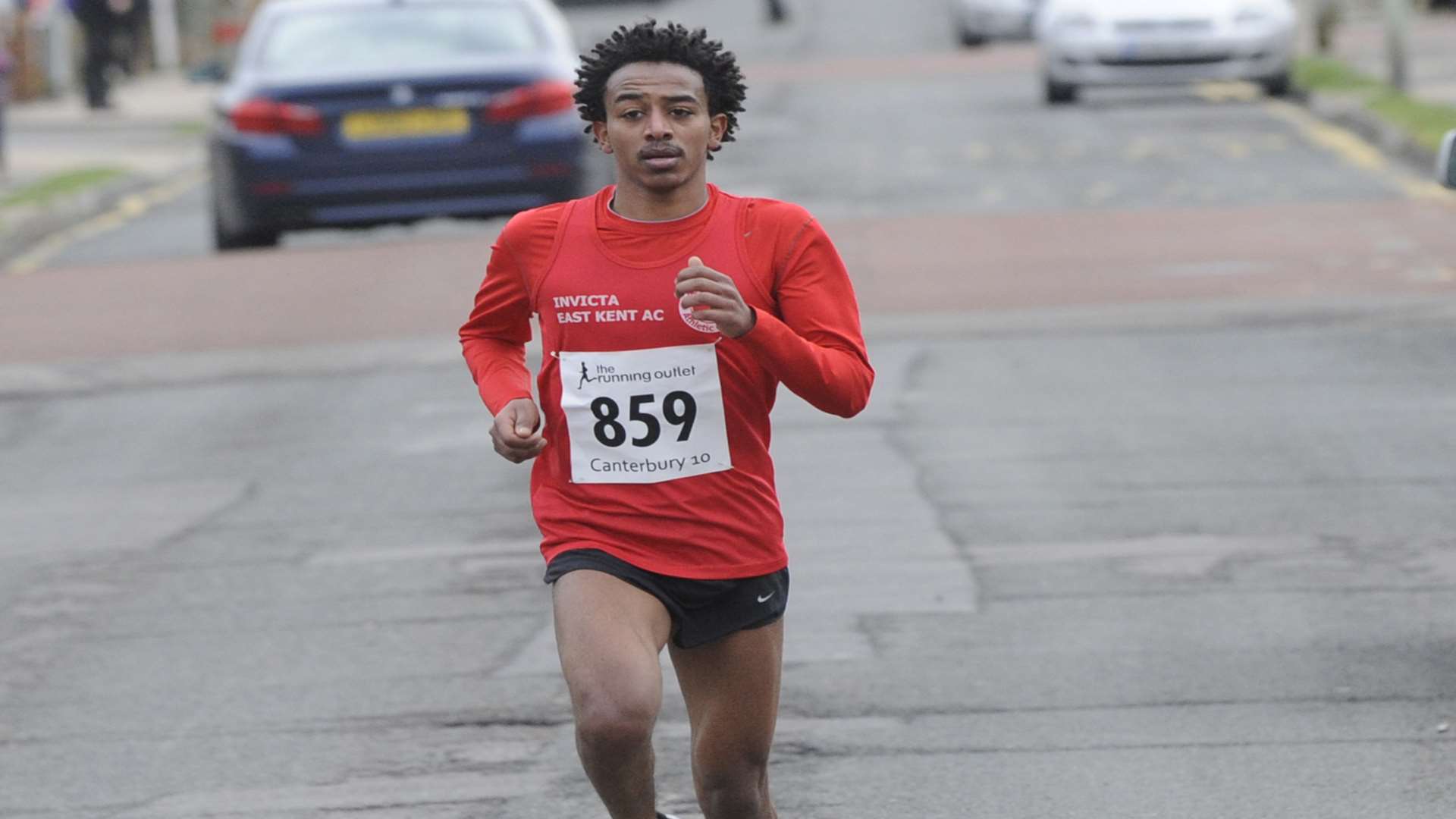 Abel Tsegay on his way to winning last month's Canterbury 10 - the first time he had ever raced over 10 miles. Picture: Tony Flashman.
