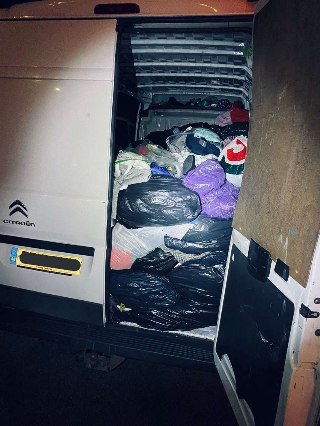 Two men are in custody after clothes were "stolen from charity bins". Picture: Kent Police