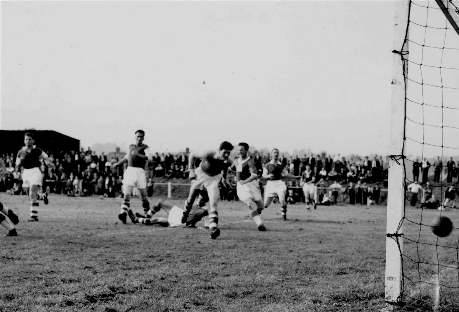 Canterbury City’s first match at the Kingsmead Stadium in 1958. Picture courtesy of Images of Canterbury book