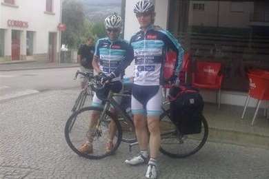 Gary Blesson and David Shepherd completed the bike ride