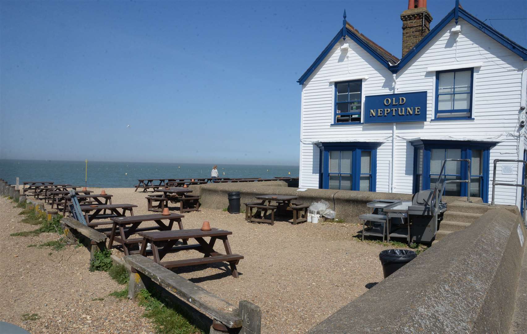 The Old Neptune is a popular beachfront pub