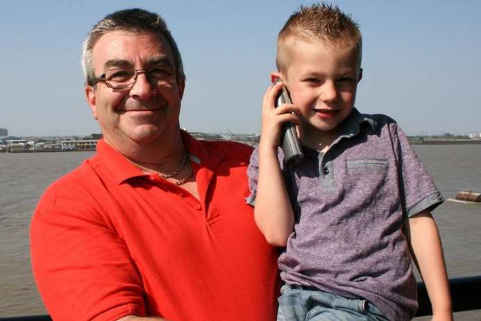 Jayden Darlington ran and told his grandpa Colin Darlington to dial 999