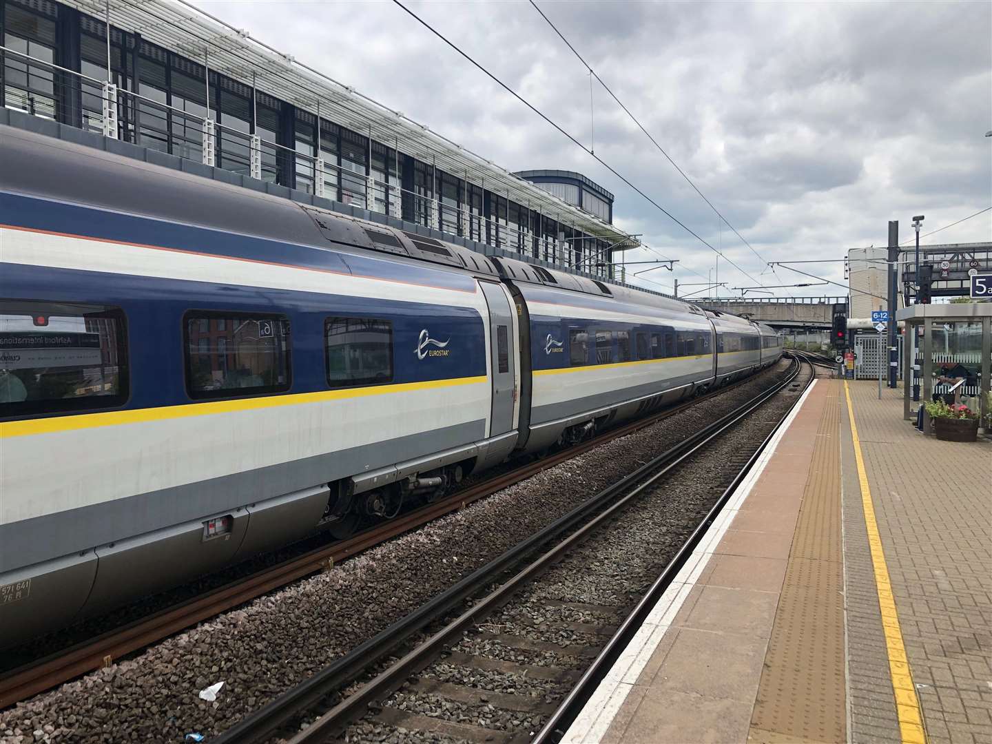 Eurostar services have not called in at either Ashford or Ebbsfleet international stations since travel restrictions were introduced