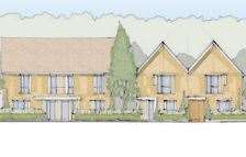 An artist's impression of what the new houses at St Edmunds Road, Great Mongeham, could look like. Picture: Clague Architects