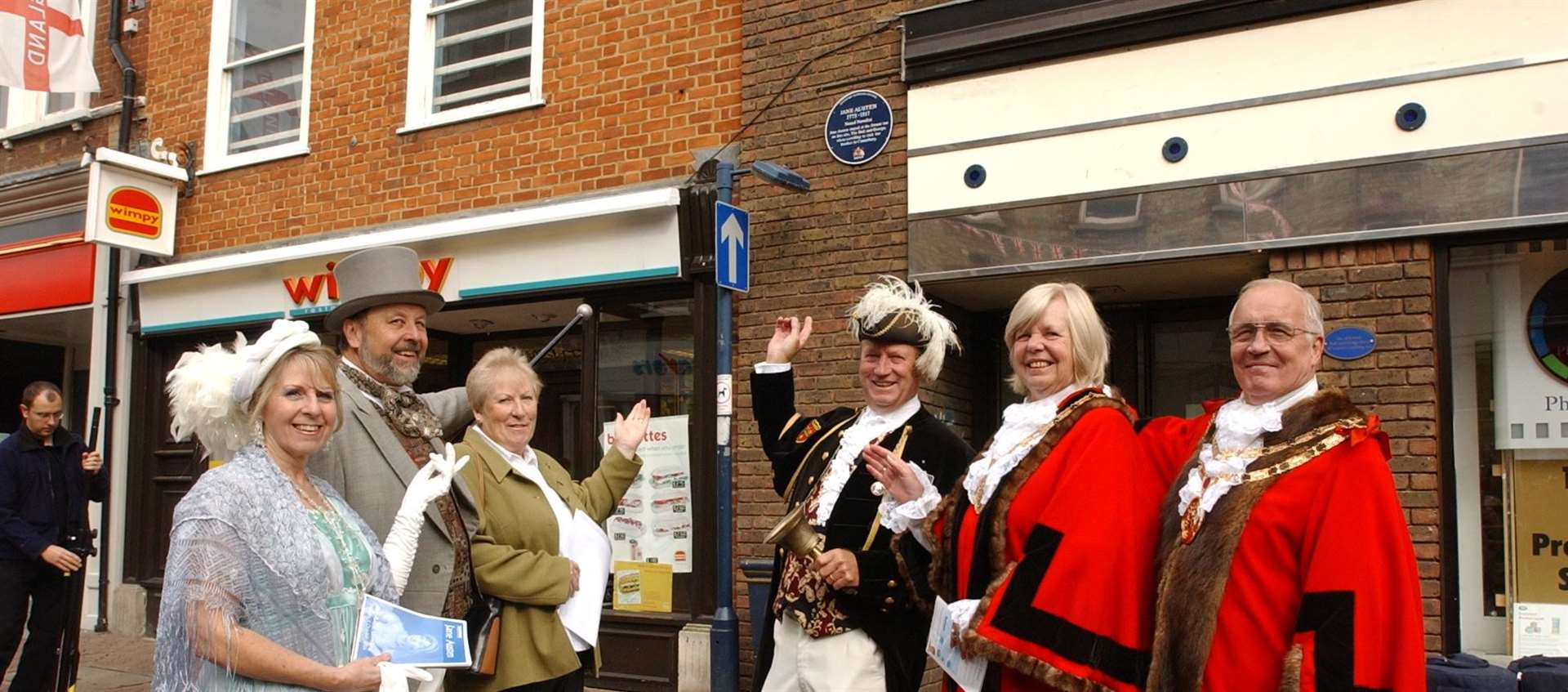 The unveiling of a Plaque for Jane Austen in Dartford High Street Picture: Jim Rantell